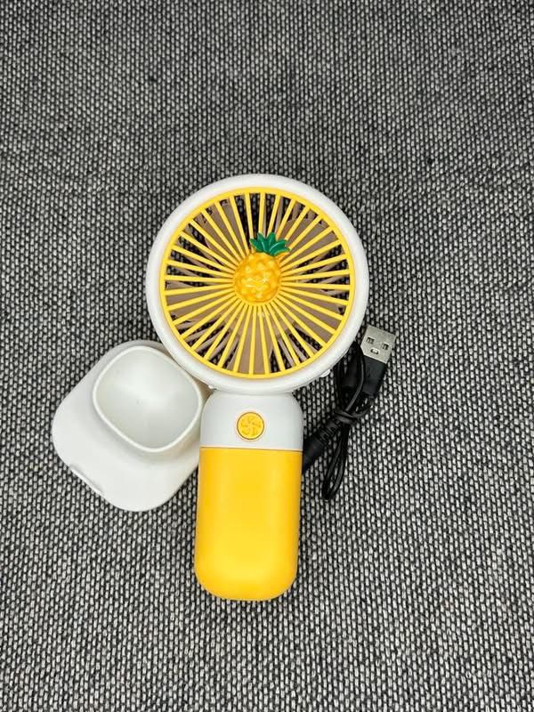 Yellow Mini Handheld Cute Fruit Fan